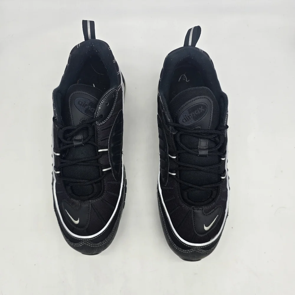 Nike Shoes Men's 9.5 Air Max 98 Oil Triple Black SAMPLE Athletic 640744-013